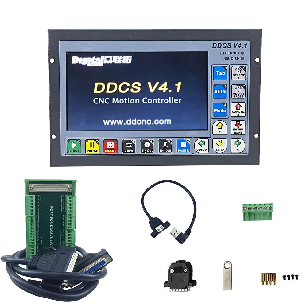 DDCS V4.1 ตัวควบคุมการเคลื่อนท - Ddcs V4.1 4 Axis Cnc Offline Controller บทวิจารณ์และราคา