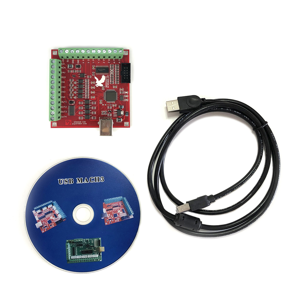 CNC USB MACH3 100Khz Breakout  - Mach3 Usb Cnc Controller 4 Axis 100Khz บทวิจารณ์และราคา