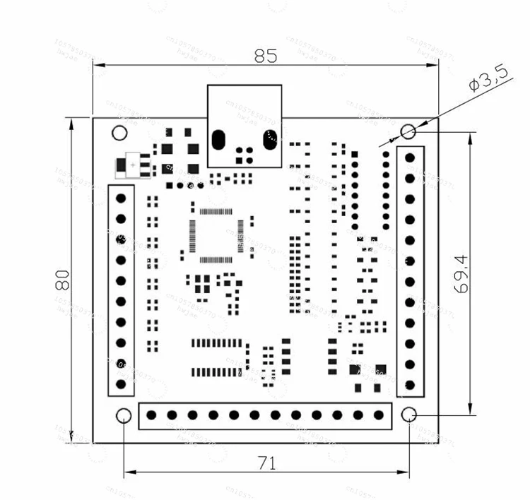 การ์ดควบคุม CNC แบบ USB 4 แกน  - Mach3 Usb Cnc Controller 4 Axis 100Khz บทวิจารณ์และราคา